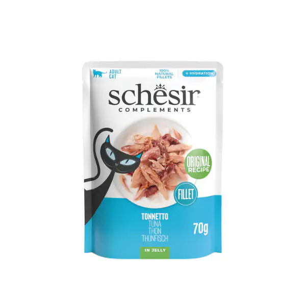 Schesir Cat Soft Adult filetti in gelatina alimento complementare bustine 70 gr
