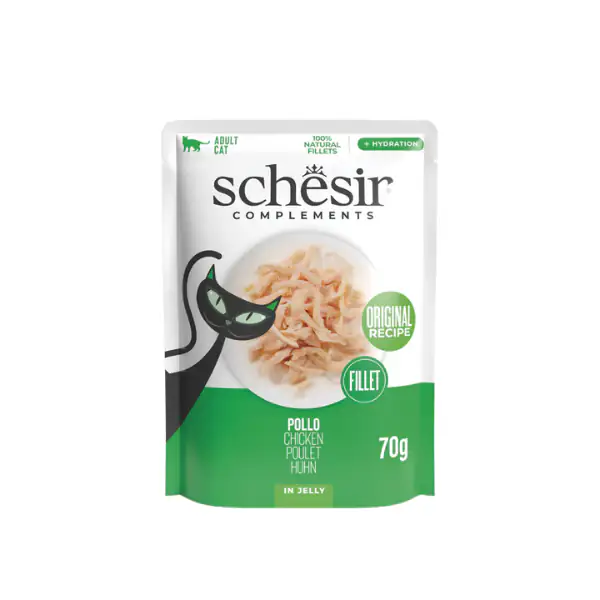 Schesir Cat Soft Adult filetti in gelatina alimento complementare bustine 70 gr