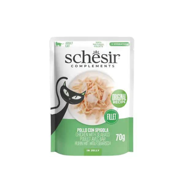 Schesir Cat Soft Adult filetti in gelatina alimento complementare bustine 70 gr