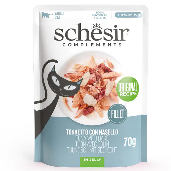 Schesir Cat Soft Adult filetti in gelatina alimento complementare bustine 70 gr