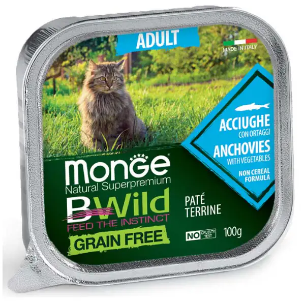 Monge Natural Super Premium Bwild Grain Free Cat 100 gr