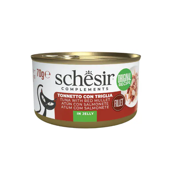 Schesir Cat Soft Adult filetti in gelatina alimento complementare lattina 70 gr