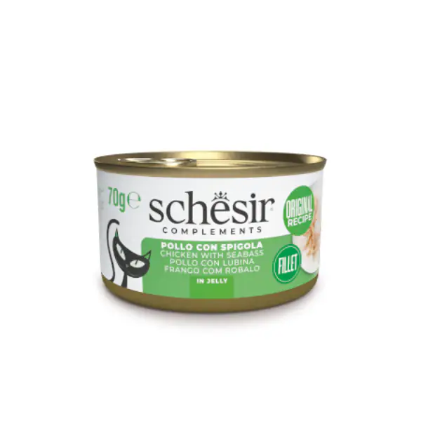 Schesir Cat Soft Adult filetti in gelatina alimento complementare lattina 70 gr