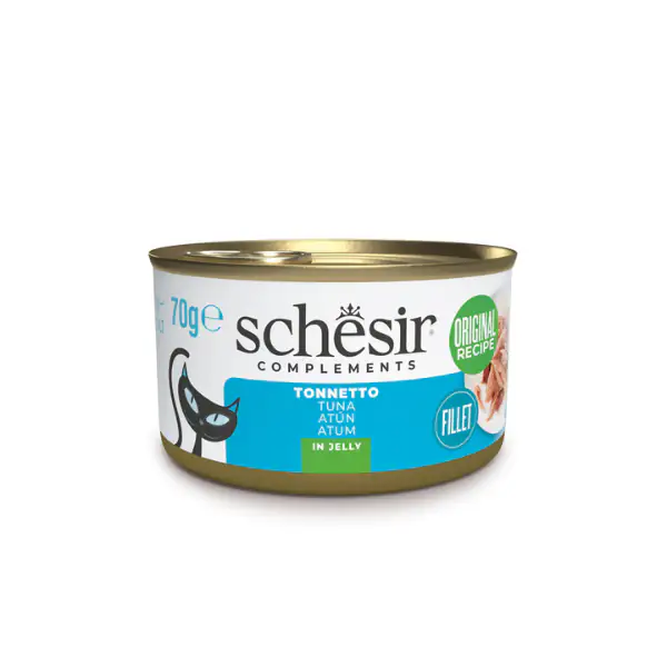 Schesir Cat Soft Adult filetti in gelatina alimento complementare lattina 70 gr