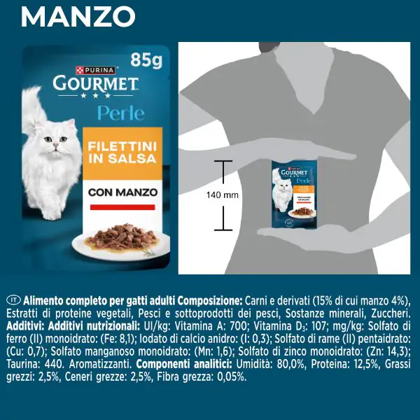 Gourmet le Perle Filettini in Salsa 85 gr