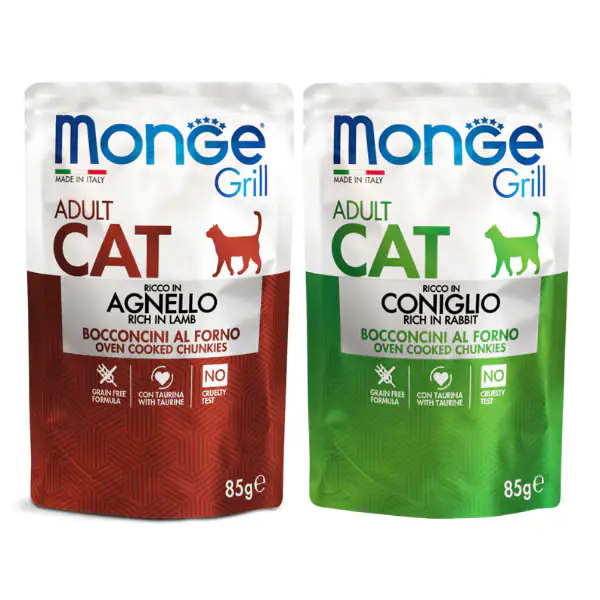 Monge Grill Grain Free Adult Cat bocconcini 85 gr