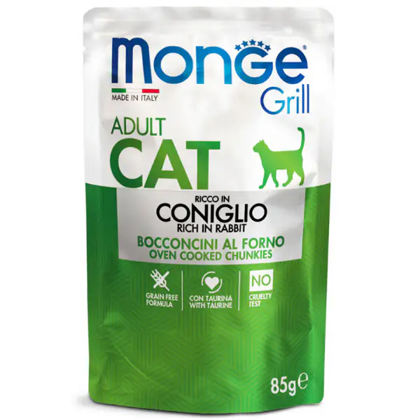 Monge Grill Grain Free Adult Cat bocconcini 85 gr