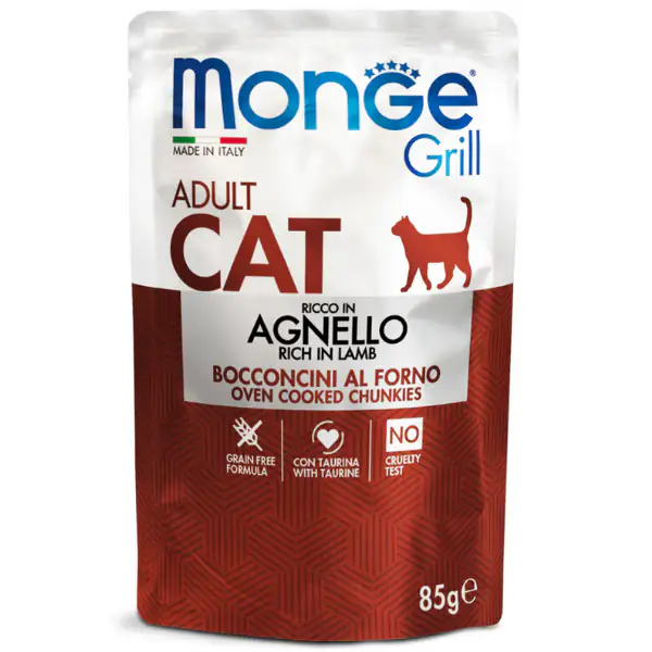 Monge Grill Grain Free Adult Cat bocconcini 85 gr