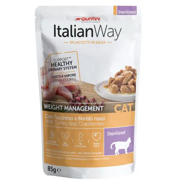ItalianWay Cat Sfilaccetti in salsa Weight Management Sterilized 85 gr