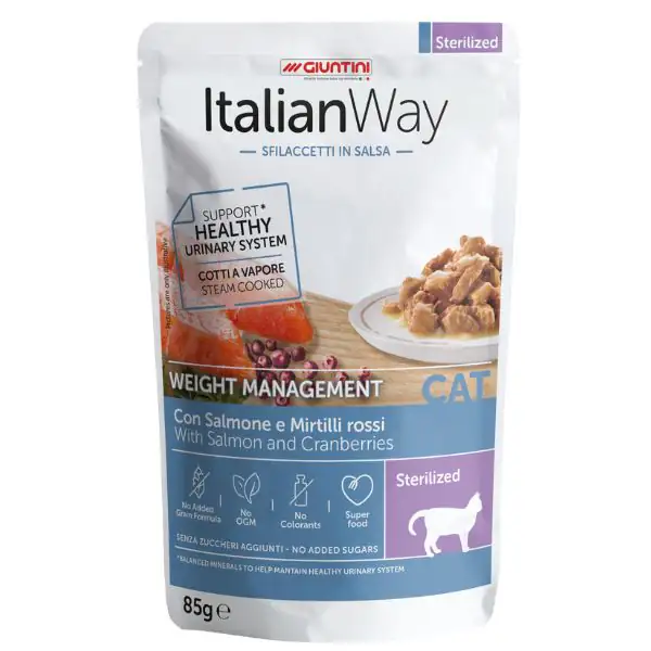 ItalianWay Cat Sfilaccetti in salsa Weight Management Sterilized 85 gr