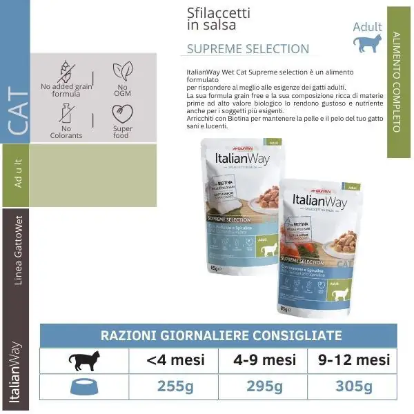 ItalianWay Cat Sfilaccetti in salsa Supreme Selection 85 gr