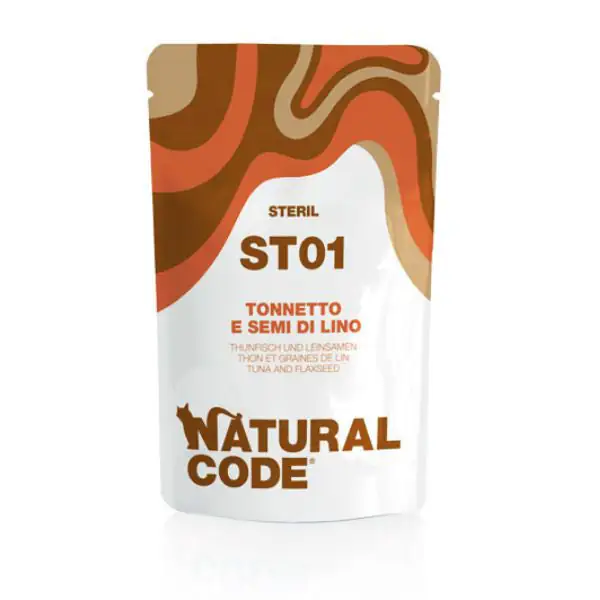Natural Code Sterilised Buste in Acqua di Cottura 70 gr