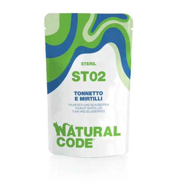 Natural Code Sterilised Buste in Acqua di Cottura 70 gr