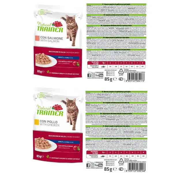 Natural Trainer Cat Adult multipack 24 x 85 gr