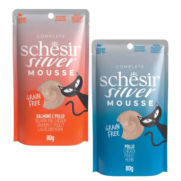 Schesir Silver Cat Senior Mousse Grain Free 80 g