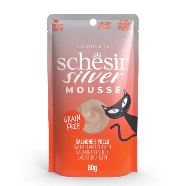 Schesir Silver Cat Senior Mousse Grain Free 80 g