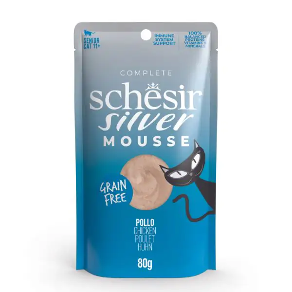 Schesir Silver Cat Senior Mousse Grain Free 80 g