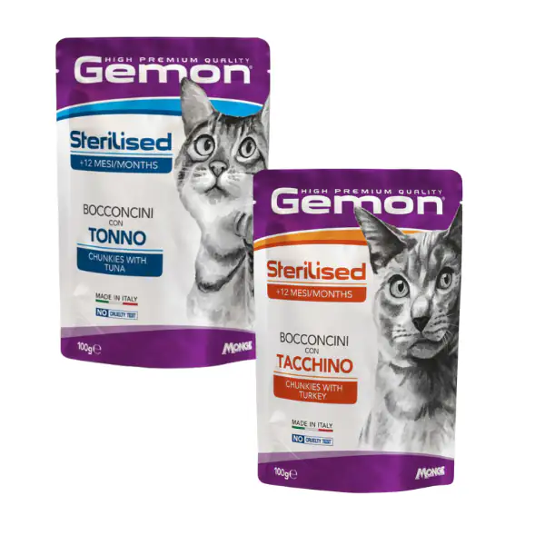 Monge Gemon Cat Sterilised Bocconcini 100 gr