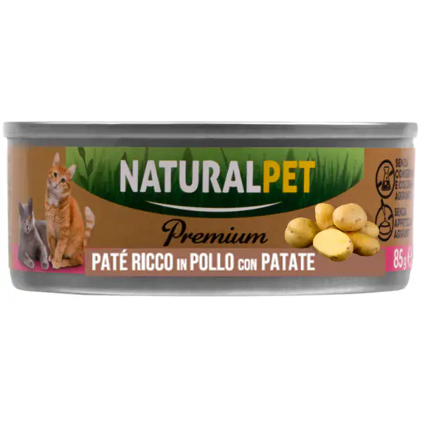 NaturalPet Premium Cat Adult Patè 85 gr