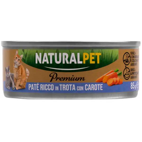 NaturalPet Premium Cat Adult Patè 85 gr