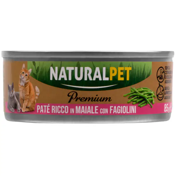 NaturalPet Premium Cat Adult Patè 85 gr