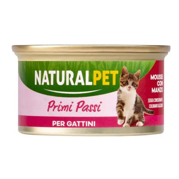 NaturalPet Cat Kitten Primi Passi Mousse 85 gr