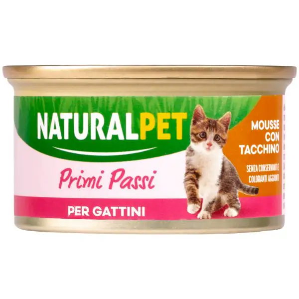 NaturalPet Cat Kitten Primi Passi Mousse 85 gr