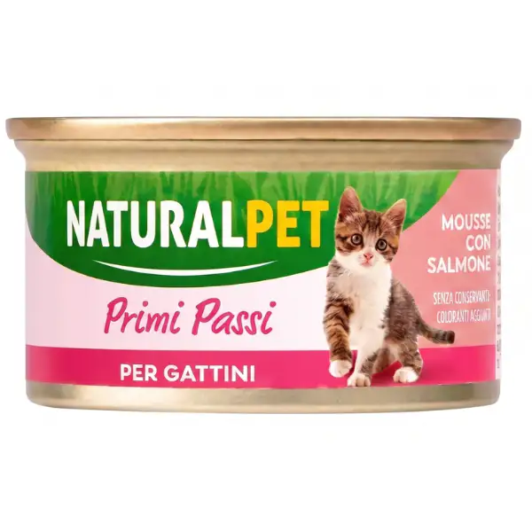 NaturalPet Cat Kitten Primi Passi Mousse 85 gr