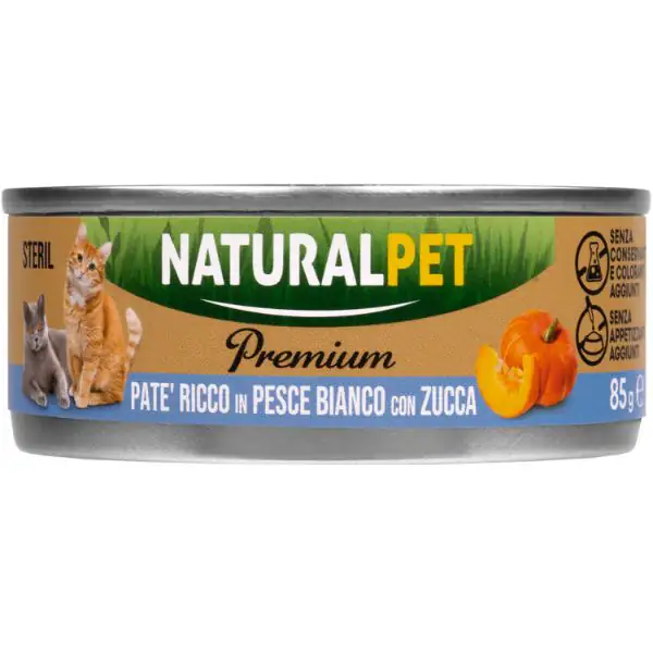 NaturalPet Premium Cat Sterilised Patè 85 gr
