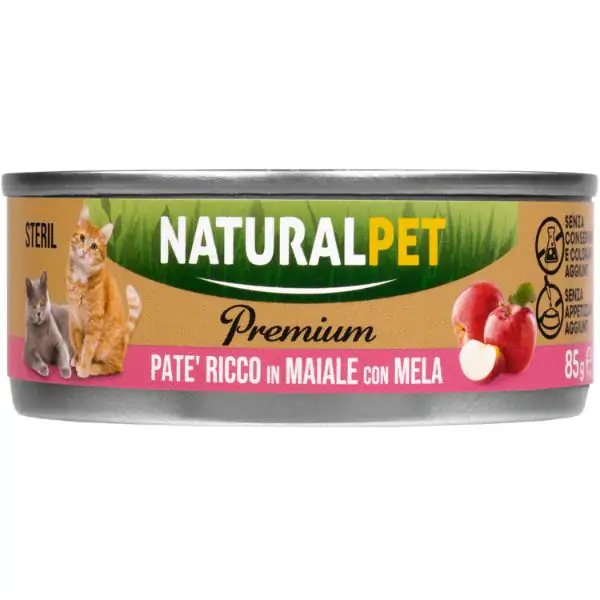 NaturalPet Premium Cat Sterilised Patè 85 gr
