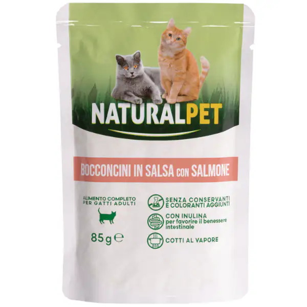 NaturalPet Cat Adult Bocconcini in salsa 85 gr