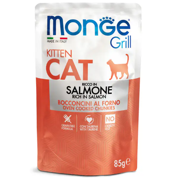 Monge Grill Grain Free Kitten bocconcini 85 gr