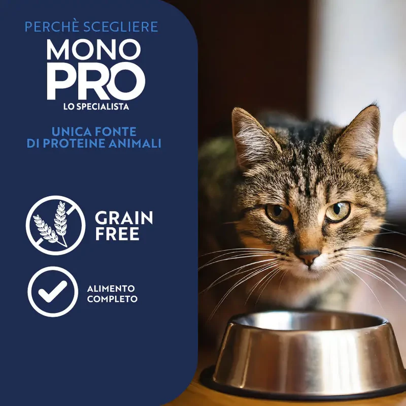 Monopro lo specialista Cat Adult Sterilised Grain free Mousse 85 gr
