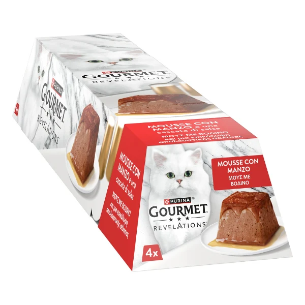Purina Gourmet Revelations Mousse in salsa Multipack 4x57gr