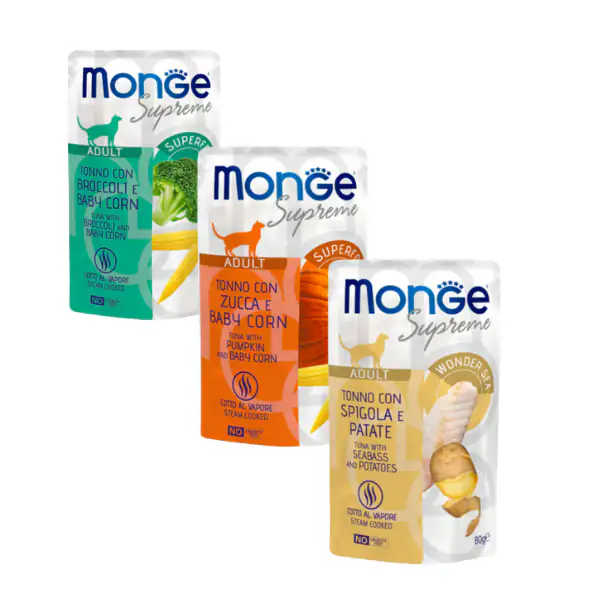 Monge Supreme Cat Adult in salsa bustina da 80 gr