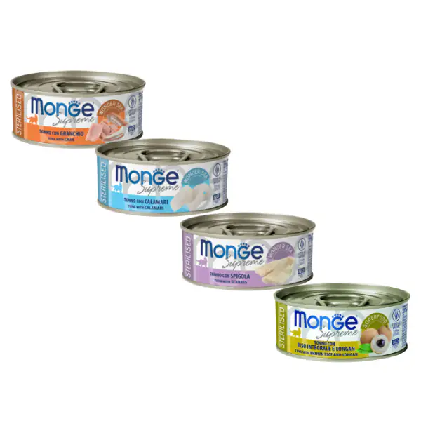 Monge Supreme Sterilised in salsa lattina da 80 gr