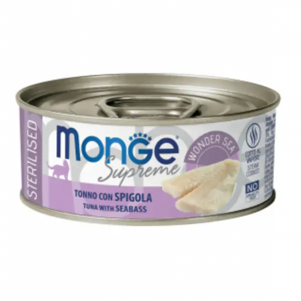 Monge Supreme Sterilised in salsa lattina da 80 gr