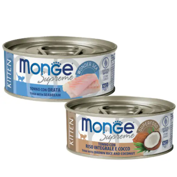 Monge Supreme Kitten in salsa lattina da 80 gr