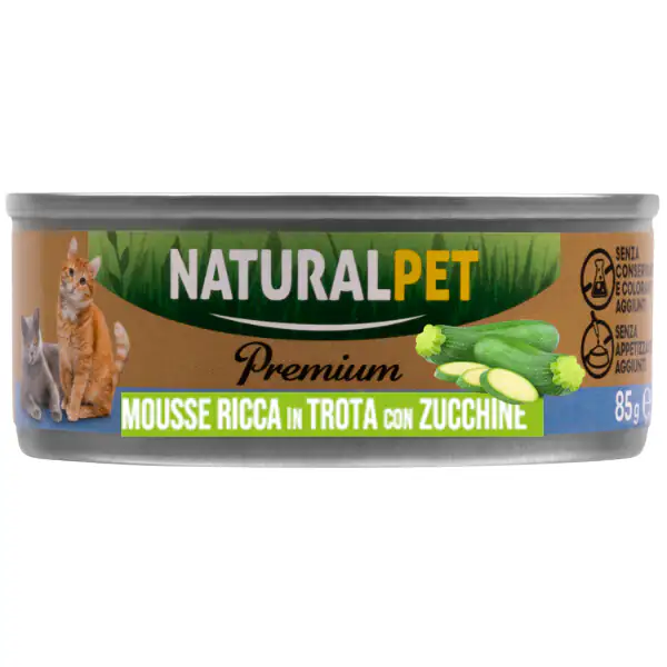 NaturalPet Premium Cat Adult Mousse 85 gr