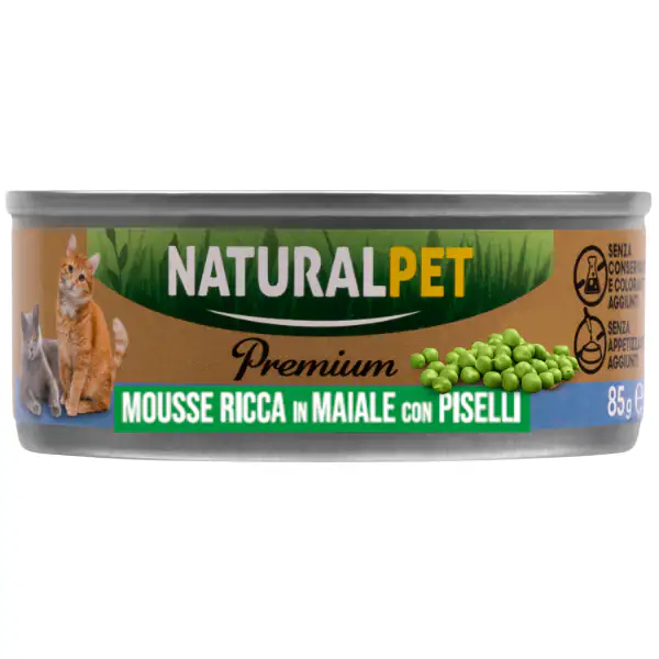 NaturalPet Premium Cat Adult Mousse 85 gr