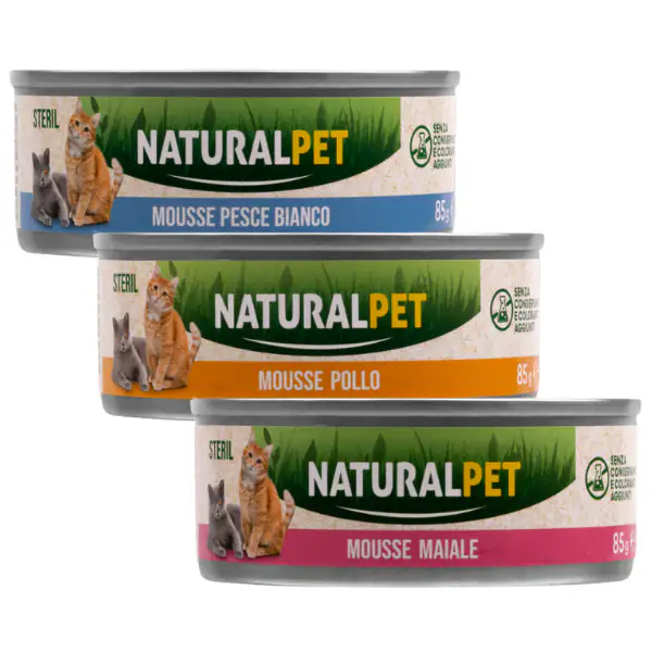 NaturalPet Cat Sterilized Mousse 85 gr