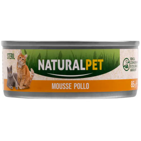 NaturalPet Cat Sterilized Mousse 85 gr