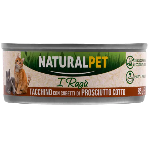 NaturalPet Cat Adult Deliziosi Ragù di carne 85 gr