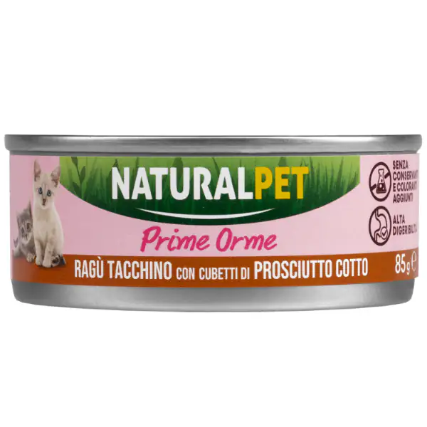 NaturalPet Cat Kitten Ragù Prime Orme 85 gr