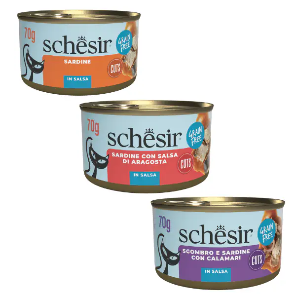 Schesir Sardine Filetti in salsa Cat Adult Grain Free 70 gr