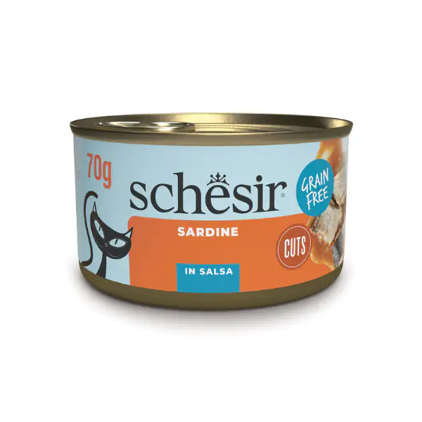 Schesir Sardine Filetti in salsa Cat Adult Grain Free 70 gr