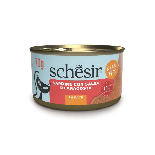 Schesir Sardine Soft Patè Cat Adult Grain Free 70 gr