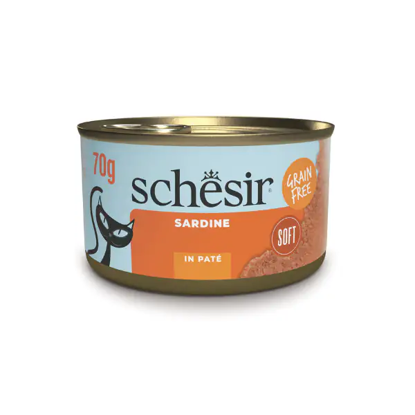 Schesir Sardine Soft Patè Cat Adult Grain Free 70 gr