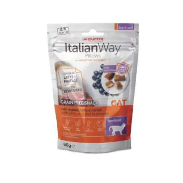 ItalianWay snack per gatti Pillows Grain Free 60 gr