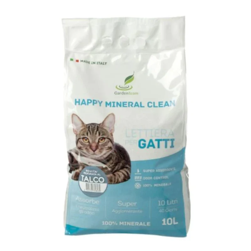 Happy Mineral Clean - Lettiera per gatti agglomerante minerale